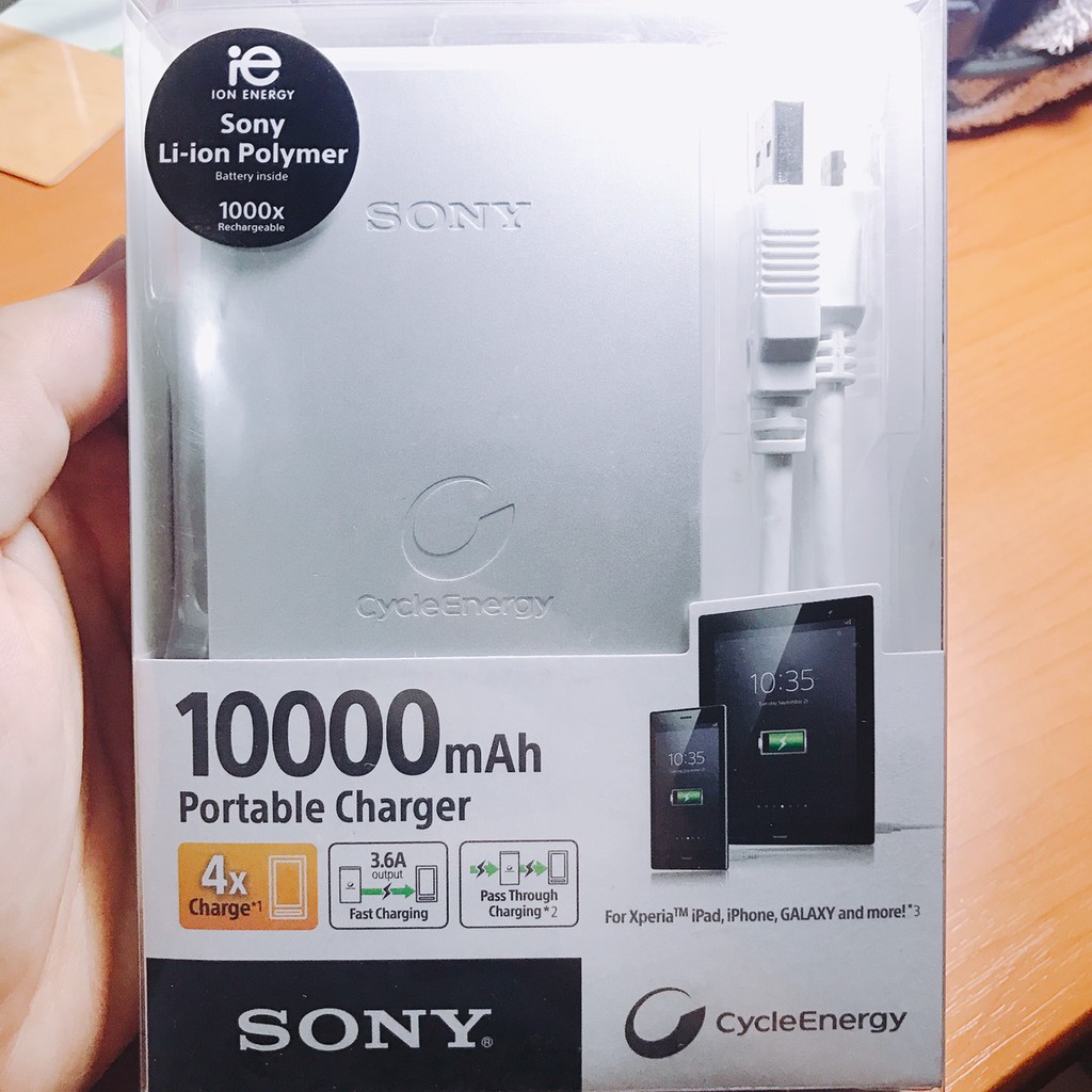 SONY 10000mAh Portable Charger 行動電源 CP-F10M 福利品出清價!!