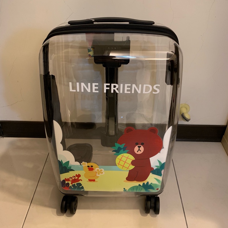 LINE FRIENDS 熊大透明行李箱 20吋