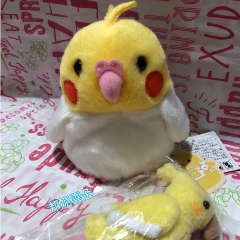 【日本正版】合售 黃化 玄鳳 鸚鵡 娃娃 原子筆 文具 擺飾 可愛 腮紅 絨毛 沙包