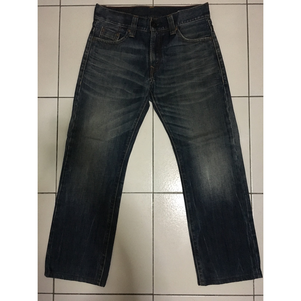 【二手】LEVI'S PREMIUM (PR523-0007) 牛仔褲 深藍 刷色 W30 EDWIN