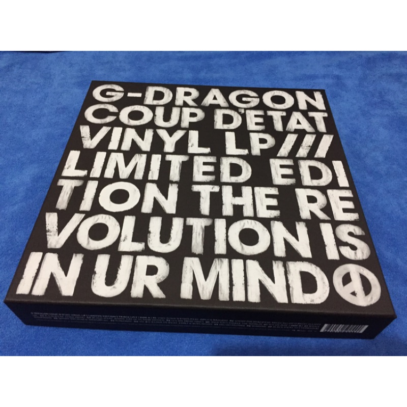 全新絕版GD G-DRAGON 權志龍流行革命COUP D'ETAT VINYL LP 黑膠唱片 