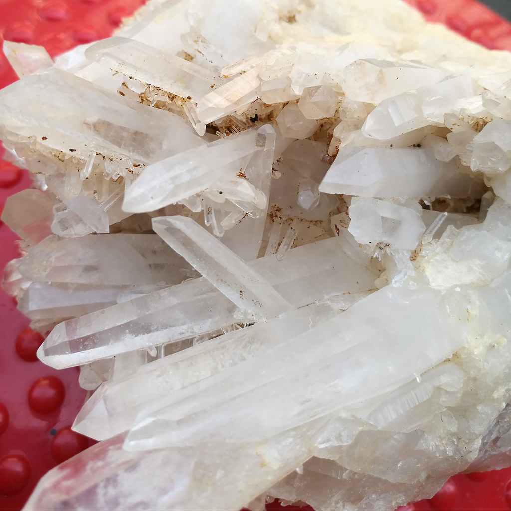 [友克鑫礦業]ac432約1233.5g白水晶簇 水晶簇 水晶柱 白晶簇 淨化消磁 天然水晶原礦