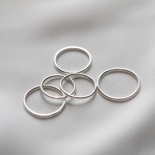 [s!mple] 純銀戒指『純銀線戒 多尺寸 現貨』素面戒指 細戒指 基本款 簡約 尾戒 線戒 指環 戒指 銀飾 飾品
