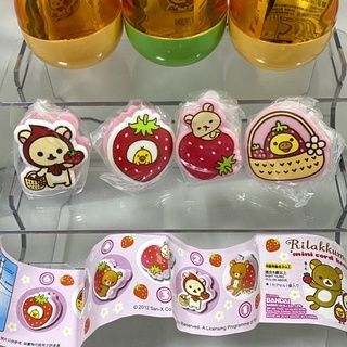 Rilakkuma拉拉熊迷你捲線器扭蛋 BANDAI萬代@懶懶熊@轉蛋盒玩食玩模型公仔玩偶人偶黏土人娃娃玩具