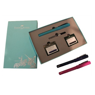 [豆豆購物] 輝柏 Faber-Castell 高級馬卡龍鋼筆禮盒組/粉/淡藍/土耳其綠 三色 送禮 禮物 鋼筆