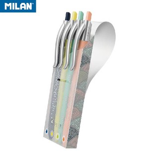 MILAN P1 SILVER原子筆 嚴選德國油墨筆芯 1.0mm(4色隨身組)