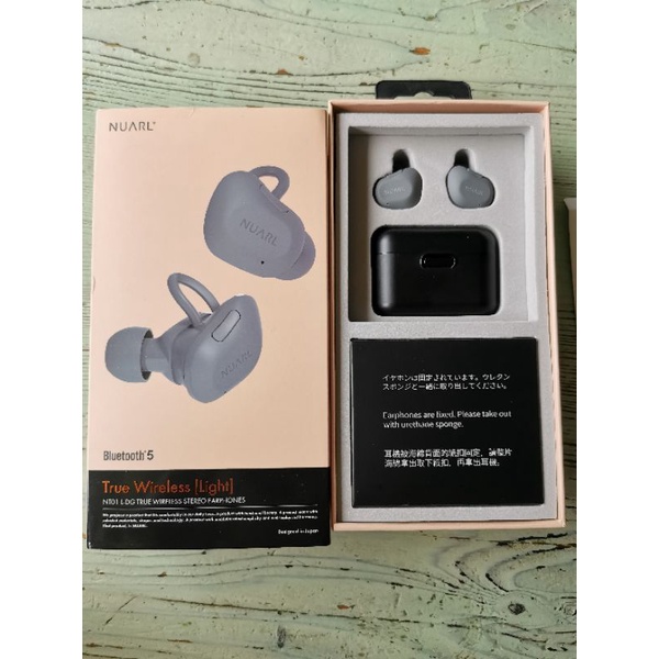 二手藍牙耳機-日本NUARL：NT01L-DG 真無線耳機