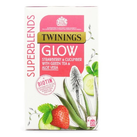 英國超市購入 Twinings 唐寧茶 GLOW 養顏茶 20包茶包盒