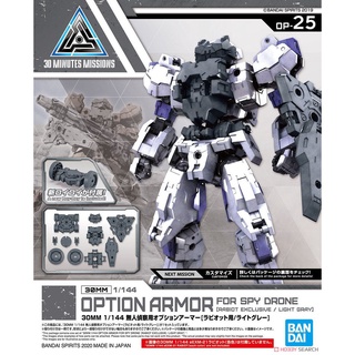 [苗栗HamMaToys玩具模型] 30MM OP-25 無人偵查機用選配式裝甲 (拉比歐用/淺灰色)