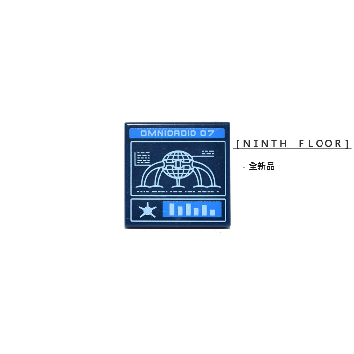 【Ninth Floor】LEGO 71012 樂高 超人特攻隊 Tile 2x2 OMNIDROID 07 控制面板