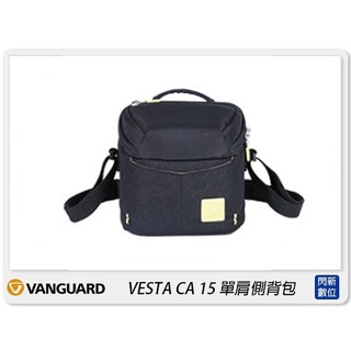 ☆閃新☆Vanguard VESTA CA 15 肩背包 相機包 攝影包 背包 黑/藍(公司貨)