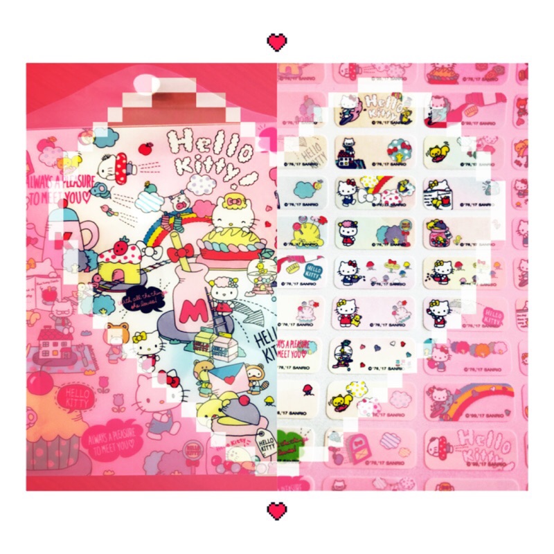 正版授權 三麗鷗CU款-Kitty世界 卡通姓名貼 2.2✖️0.9 送收藏夾