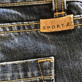 agnes sport b. 深藍色 直筒牛仔褲