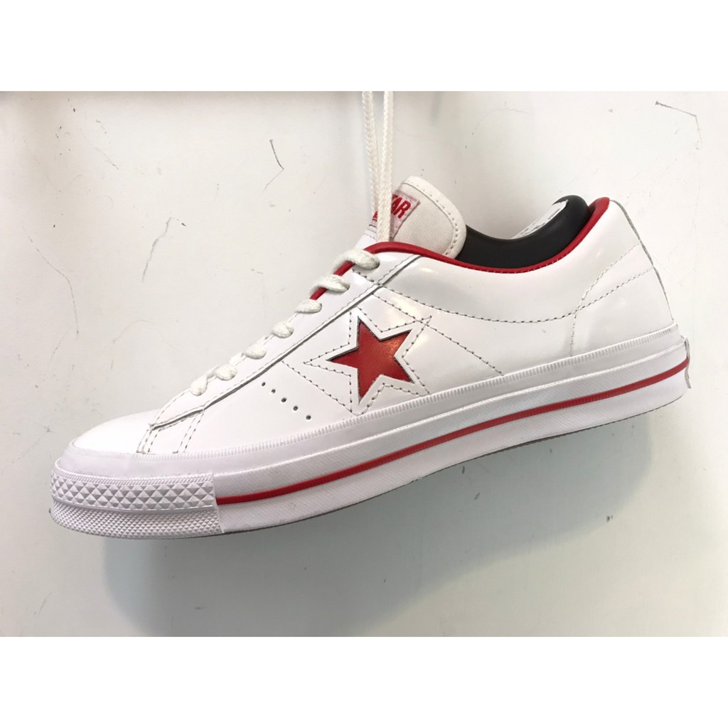 [⚡️alien_store666⚡️] Converse one star 紅Logo白鞋 皮面材質 167324C