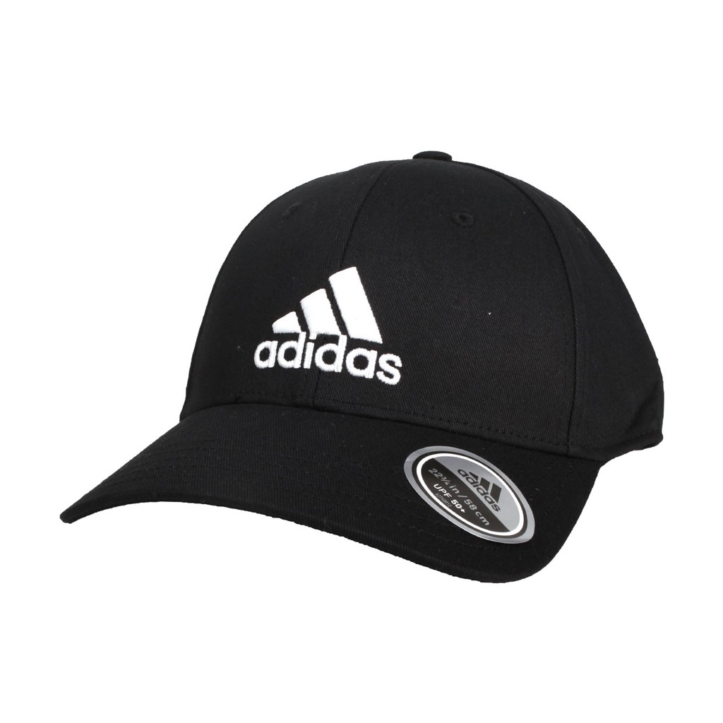 ADIDAS 運動帽(純棉 遮陽 防曬 鴨舌帽 帽子 愛迪達 基本款 棒球帽 黑白 FK0891