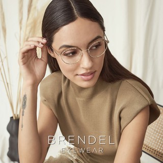 【BRENDEL】布蘭德爾 德國時尚女性幾何金屬眉框眼鏡 902351