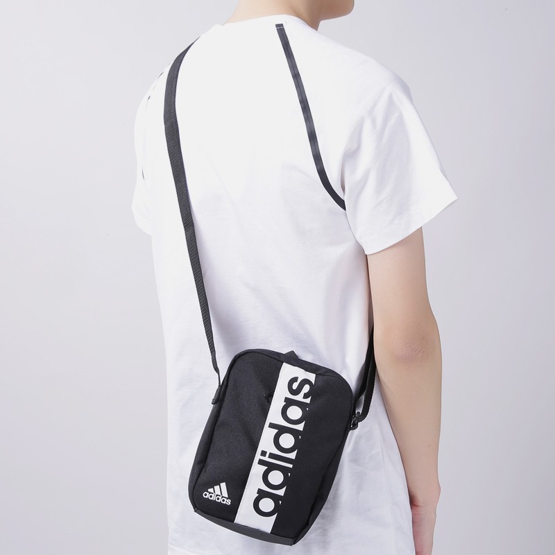 IMPACT Adidas Linear Performance Organizer 黑腰包斜肩包S99975 | 蝦皮購物
