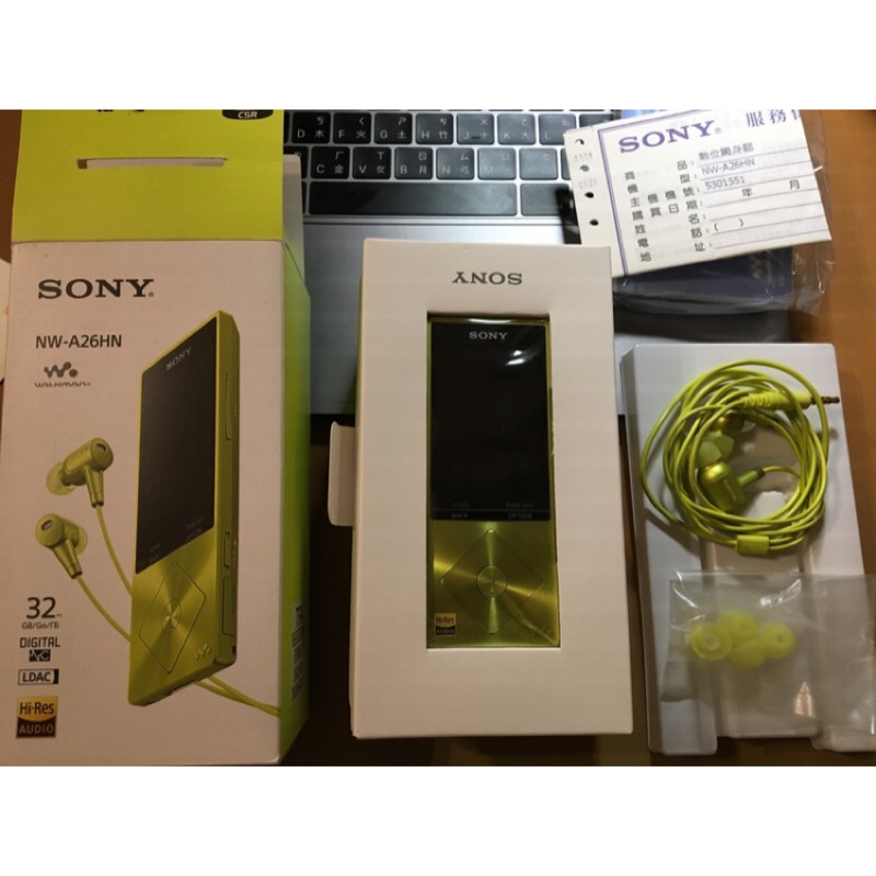 超級新_盒裝台灣公司貨_SONY Hi-Res MP3 降噪耳機 可擴充 隨身聽 32GB NW-A26HN