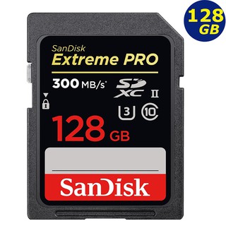 SanDisk 128GB 128G SDXC Extreme Pro 300MB/s SD V90 8K 儲存裝置