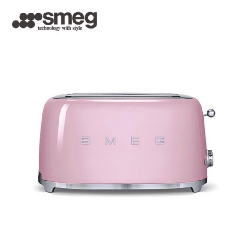 義大利SEMG復古美學烤麵包機 4片式 粉色