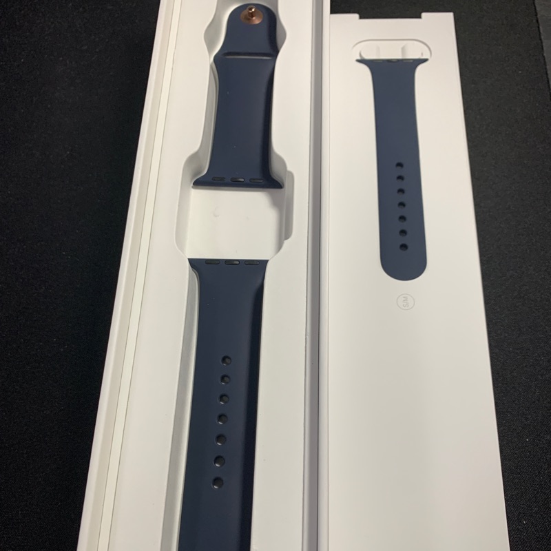 Apple watch 42/44mm原廠深藍色錶帶