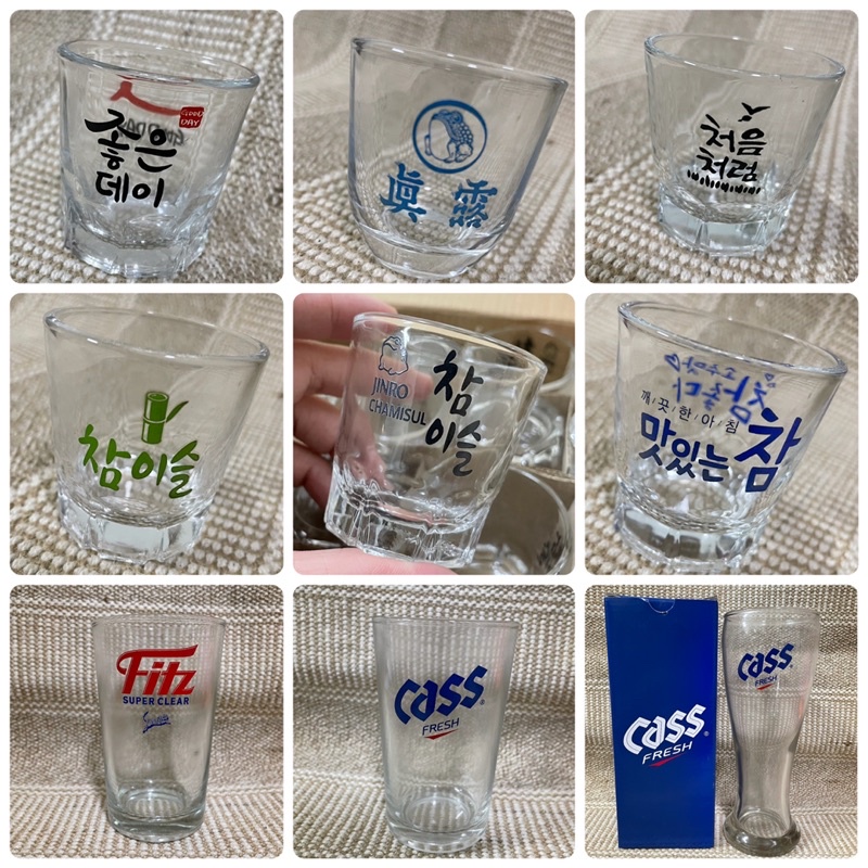 【WeiJia維家雜貨舖】韓國代購 酒杯 燒酒杯 啤酒杯 玻璃杯