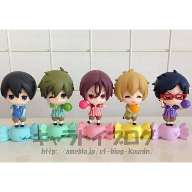 日版 Taito Free! 男子水泳部 類一番賞 糖果 公仔 全5入 七瀨遙 橘真琴 松岡凛