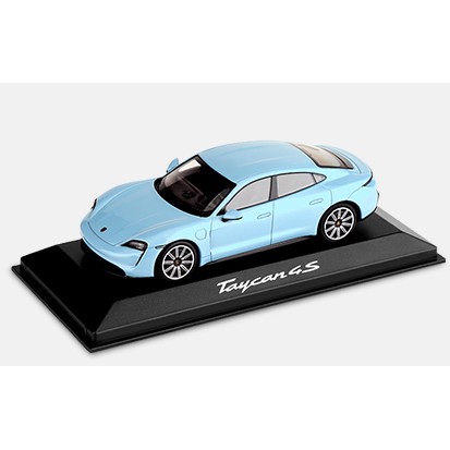 保時捷Porsche2020主打車型Taycan車模1:43全新未拆封冰晶藍色正品進一台