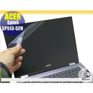 【Ezstick】ACER Spin 5 SP513 SP513-52N 靜電式筆電LCD液晶螢幕貼 (可選鏡面或霧面)