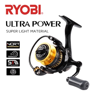【熱銷現貨】原裝正品RYOBI 利優比 ULTRA POWER 小型紡車輪捲線器6+1BB金屬線杯輕量耐用釣魚海水可用