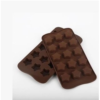 15孔 星星巧克力模 冰格模 果凍 蛋糕 手工皂矽膠模具