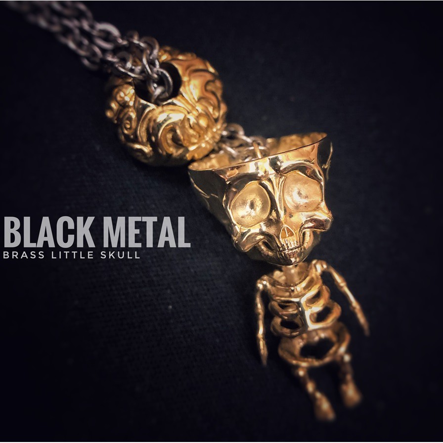 【撒旦玩具 SatanToys】預購 Black Metal【TATTOO BOY】系列 小骷髏  吊飾 銅色、銀色