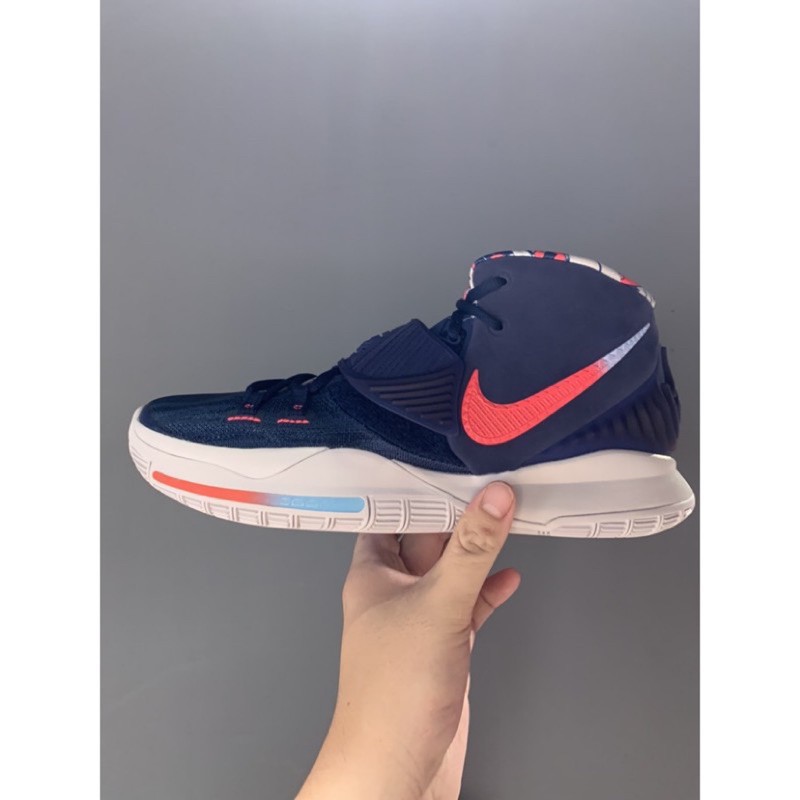 NIKE KYRIE 6 EP 男款 籃球鞋 USA 美國隊配色 奧運 深藍 漸層紅勾 BQ4631-402