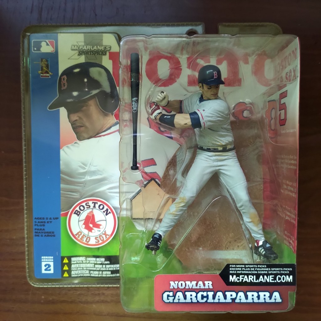 麥法蘭 Mcfarlane MLB 2 美國職棒大聯盟 Nomar Garciaparra 波士頓紅襪隊 灰衣變體版