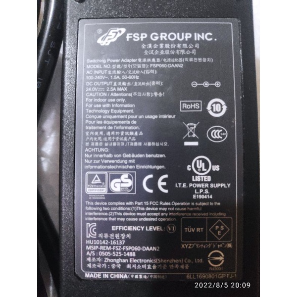 FSP FSP060-DAAN2 筆電變壓器 24V 2.5A 60W