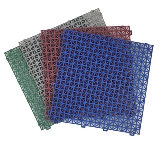 【PMU必美優】花紋組合地墊6片組 超商取貨 卡扣式塑膠組合地墊 Plastic Mat