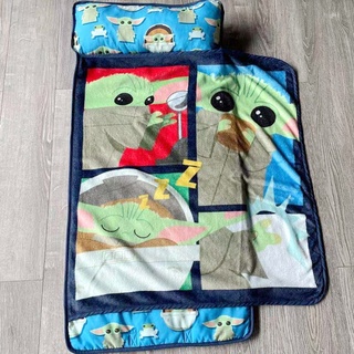 [現貨]星際大戰尤達寶寶Baby Yoda 曼達洛人STAR WARS 孩童可擕式睡袋 一體午睡墊 蓋毯枕頭套裝 幼稚園