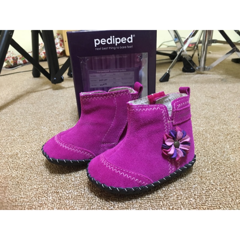 Pediped 美國足醫師推薦鞋 可愛的桃紅小靴子 12-18m 僅一雙