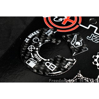 自由人 傑能 JZ BIKES 碳纖維鎖頭貼片 鎖頭貼 卡夢 鑰匙孔貼片 背膠 適用於 SYM 三陽 DRG 龍