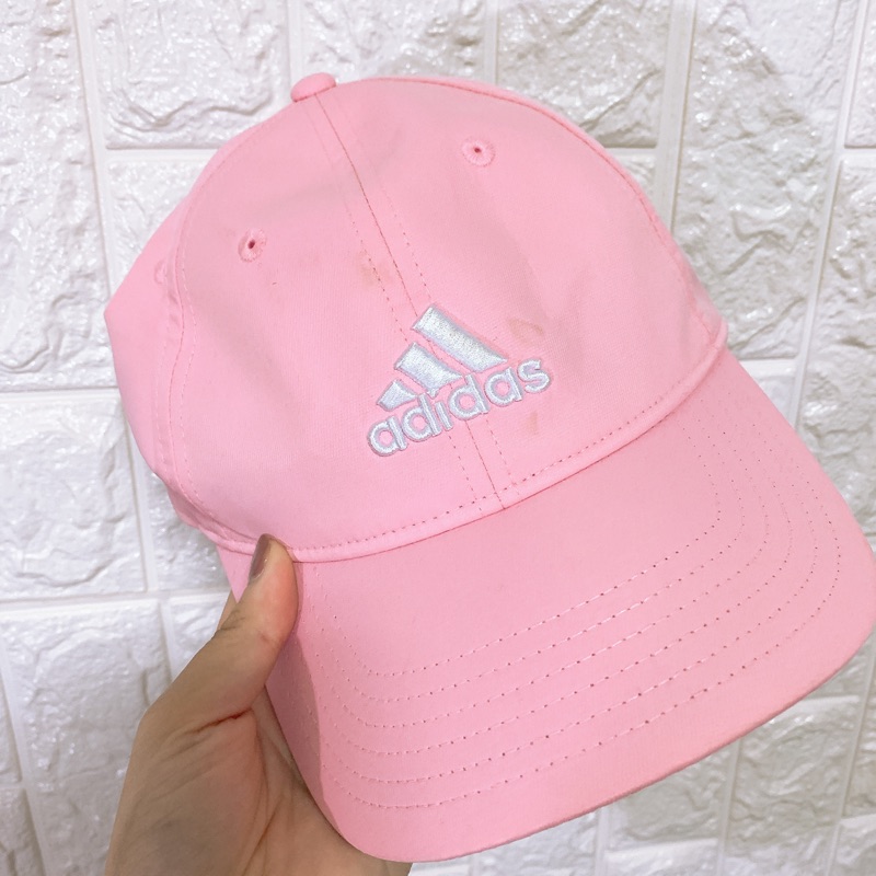 愛迪達 adidas粉色老帽