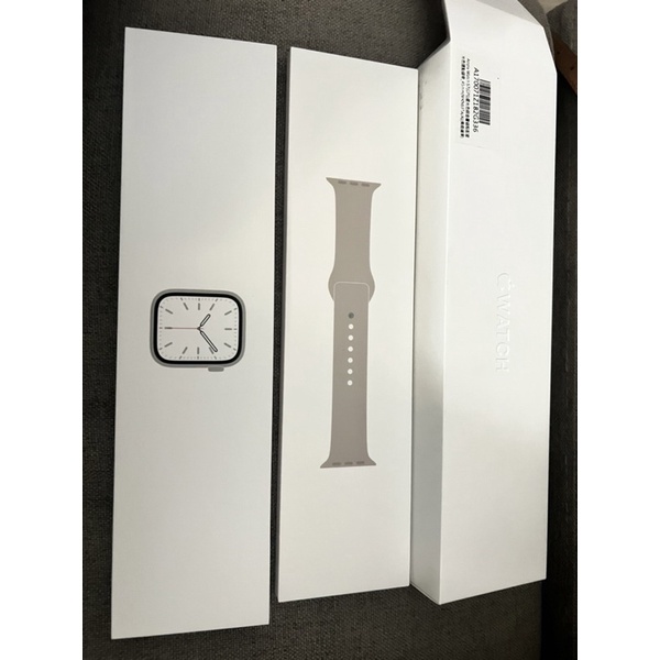「全新僅拆封/可刷卡分期」Apple watch s7 GPS 45mm 蘋果手錶7 星光色 血氧 測心跳 防水防塵