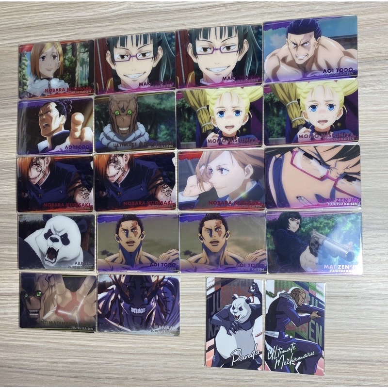 ［綁物區］咒術迴戰 食玩卡 金屬卡 釘崎 真希 熊貓 真依 東堂 真人 漏瑚 花御 順平 夜蛾