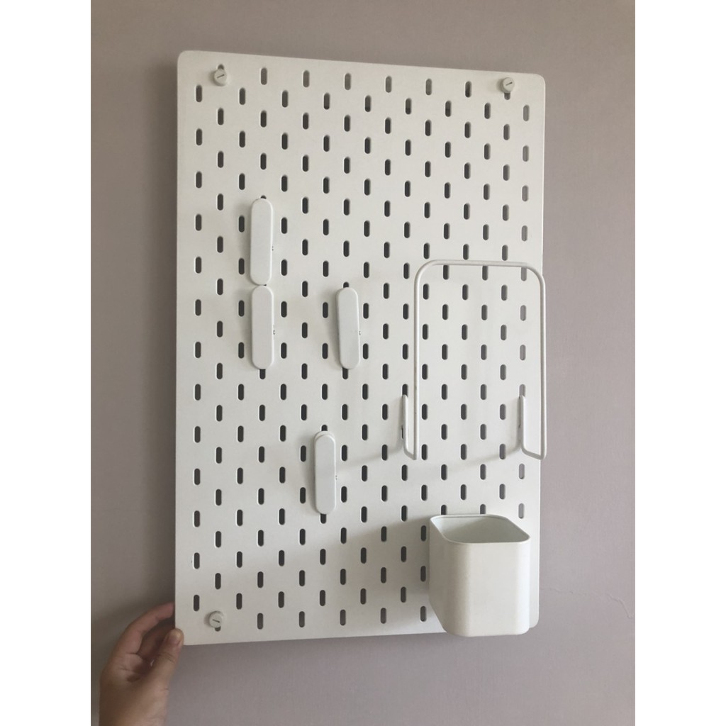 IKEA,SKÅDIS 白色收納壁板/洞洞板