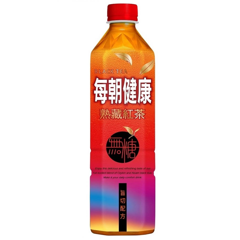 每朝健康無糖紅茶650ml