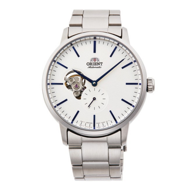 ORIENT東方錶 鏤空機械錶 鋼帶款 白色-40.0mm RA-AR0102S