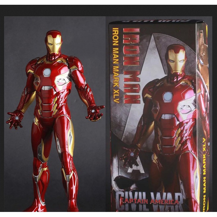 清倉 【復仇者聯盟】 Iron Man 鋼鐵人真人版 MK45限量版模型盒裝