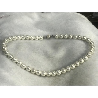 1122天然南洋珍珠貝珠42公分長貝寶珠貝 珍珠項鍊10MM白色10mm 貝殼珍珠項鍊 珍珠項鍊白色