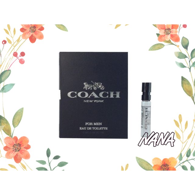 ◆NANA◆  Coach New York 時尚經典/時尚藍調 男性淡香水 2ml 針管小香水