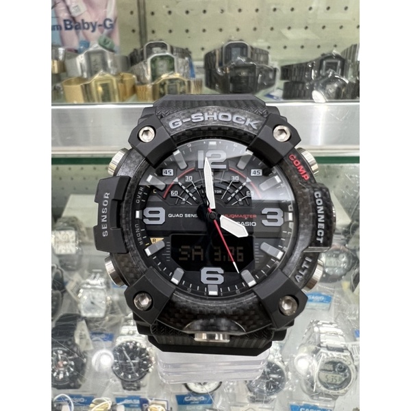 【金台鐘錶】CASIO卡西歐G-SHOCK 四重感應器 全方位防塵泥 碳纖維核心防護構造 強悍黑 GG-B100-1A