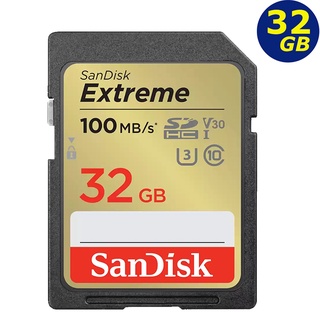 SanDisk SDHC 32GB 32G 100MB/s SD Extreme UHS U3 4K V30 相機記憶卡